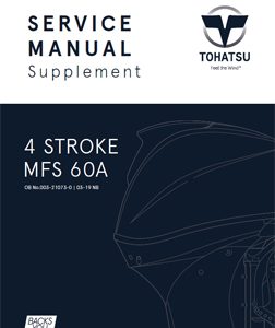 Tohatsu Service Manual Supplement – MFS60A Outboards